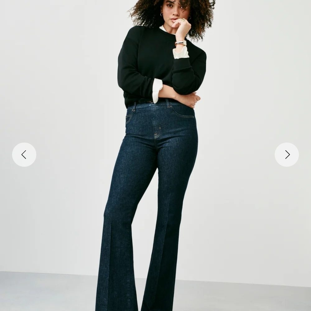 SPANX Dark Blue Flare Jeans
